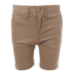 Short Chino Marron Garçon Teddy Smith 60404679D pas cher