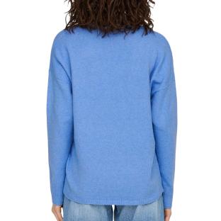 Pull Bleu Col V Femme Only Rica vue 2