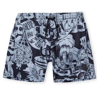 Maillot de bain Noir/Gris Garçon O'Neill Cali Hybrid vue 0