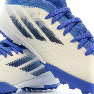 Chaussures de Futsal Bleu/Blanc Garçon Adidas X Speedflow.3 Tf J vue 7