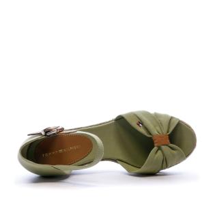 Sandales Compensées Kaki femme Tommy Hilfiger vue 4
