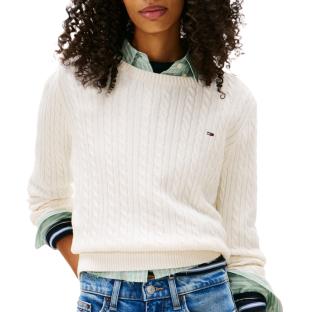 Pull Blanc Femme Tommy Hilfiger Tjw Cable Essential vue 0