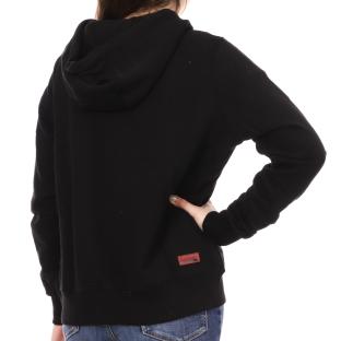 Sweat à Capuche Noir Femme Supreme Grip Pat vue 2