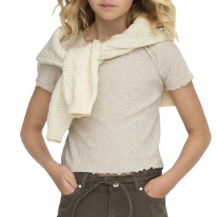 T-shirt Beige Fille Only Nella pas cher
