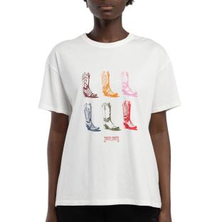 T-Shirt Blanc Femme Teddy Smith Leya pas cher