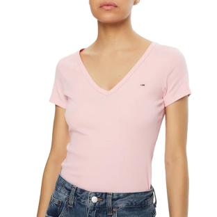 T-Shirt Rose Femme Tommy Hilfiger Essentials pas cher