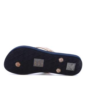 Tongs Marine/Rose Fille Roxy Viva Sparkle vue 2