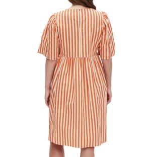 Robe Beige/Orange Femme Mamalicious Felicity vue 2