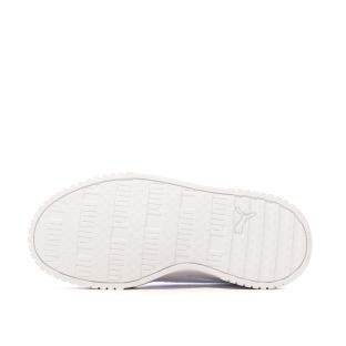 Baskets Blanches Fille Puma Carina 2.0 Holo vue 5