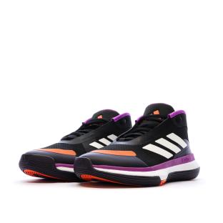 Chaussures de basketball Noires/Violettes Homme Adidas Bounce vue 0
