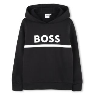 Schwarz-weißes Sweatshirt für Jungen von Hugo Boss J52747 Ansicht 0
