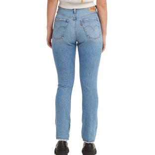 Jean Bleu Femme Levi's 501 vue 2