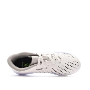 Chaussures de football Blanc/Noir Garçon Adidas Predator IE9434 vue 4