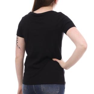 T-shirt Noir Femme Lee Cooper Ole vue 2