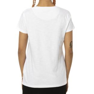 T-shirt Blanc Femme Von Dutch Slub vue 2