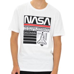 T-shirt Blanc Homme Nasa 57T pas cher
