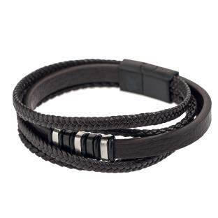 Bracelet Noir Geographical Norway 315117 pas cher