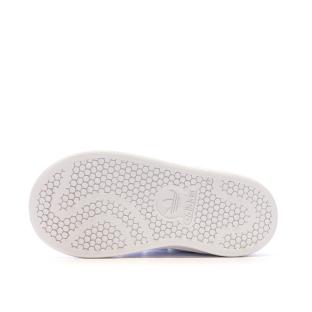 Baskets Blanches/Vertes Garçon/Fille Adidas Stan Smith vue 5