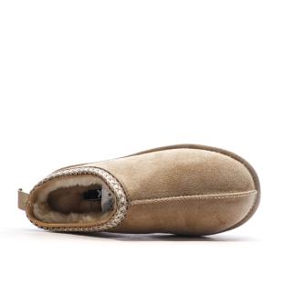 Boots Beige Femme Xti Microfiber vue 4