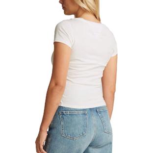T-shirt Ecru Femme Tommy Hilfiger Aruba vue 2