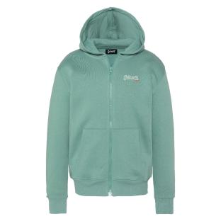 Sweat à capuche Vert Garçon Schott SAM pas cher