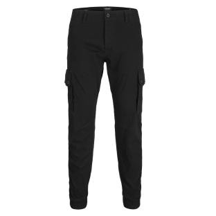Pantalon Cargo Noir fluide Garçon Jack & Jones Paul 111 pas cher