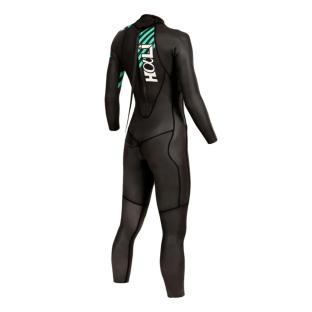Combinaison Néoprène Mako Hali Plus Noir Vert Femme vue 0