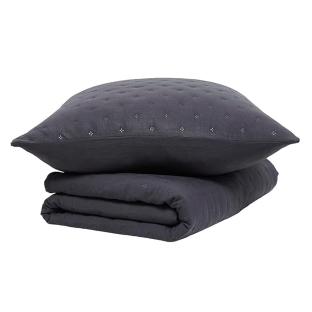 Couvre lit Noir + 2 Taies D'oreiller Today 260x240cm vue 0