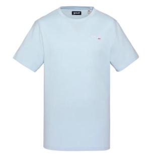 T-shirt Bleu Clair Homme Schott TSCREW vue 0