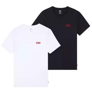 Lot de 2 T-shirts Blanc/Noir Homme Levi's Slim Fit vue 0