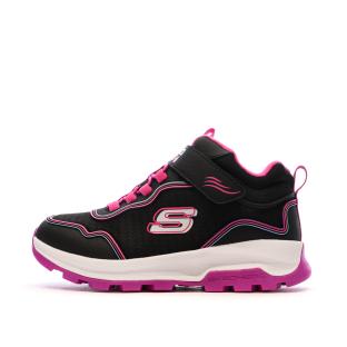 Baskets Noire/Rose Fille Skechers Outdoor Storm pas cher