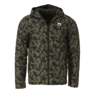 Doudoune Kaki/Noir Réversible Homme Jott Bergen pas cher