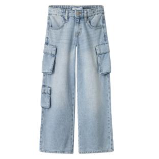 Jean Baggy Bleu Clair Fille Name it Wide Cargo 8772 pas cher