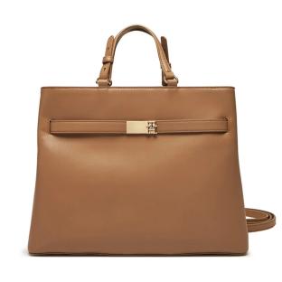 Sac à main Camel Femme Tommy Hilfiger Heritage Satchel pas cher