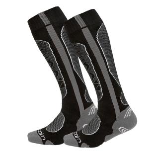 Chaussettes de ski Noires/Roses Femme Cairn Spirit vue 2