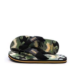 Tongs Kaki/Noir Homme Kaporal Bamao vue 0
