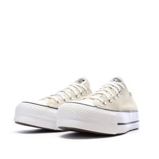 Baskets Beige Femme Converse Chuck Taylor All Star Lift vue 6
