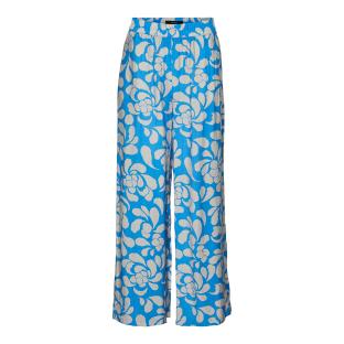 Pantalon fluide Bleu/Gris Femme Vero Moda Maja pas cher