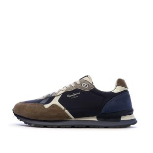 Baskets Marron/Beige Homme Pepe jeans Brit Prints vue 0