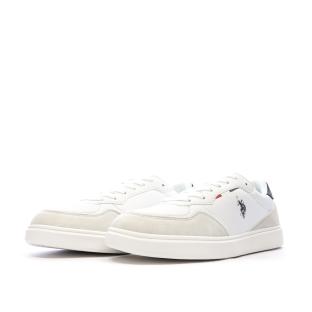 Baskets Blanc/Marine Homme US Polo ASSN Byron vue 6
