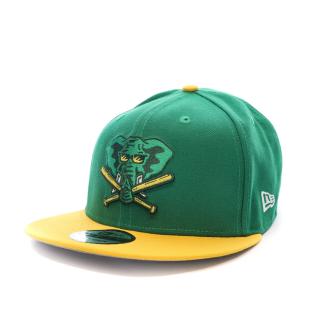 Casquette Verte/Jaune Homme New Era Oakath pas cher