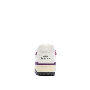 Baskets Ecru/Prune Homme New Balance Bb550 vue 0