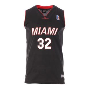 Miami Maillot de basket Noir Homme Sport Zone Miami 32 pas cher