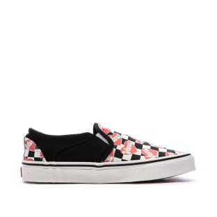 Baskets Blanches/Noires/Roses Femme Vans Asher vue 2