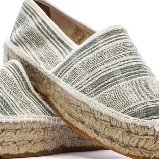 Espadrilles Blanches/Vertes Femme Pare Gabia Aduna vue 0
