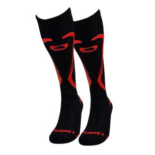 X1 Paire de Chaussettes Noir/Rouge Mixte Junior Monnet Easy Ride Kids vue 0