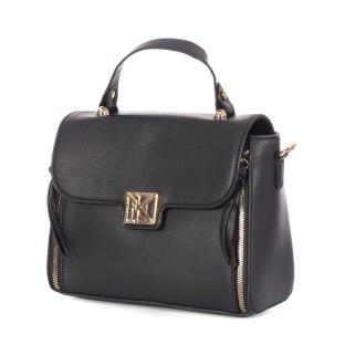 Sac à Bandoulière Noir Femme Manoukian TARA vue 2