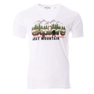 T-shirt Blanc Homme Best Mountain 2002 pas cher