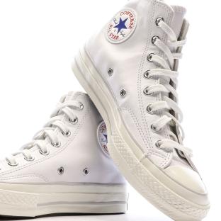 Baskets Blanches Homme Converse Chuck 70 Leather vue 0