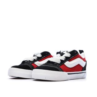 Baskets Noir/Rouge Enfant Vans Knu Skool Elastic vue 6